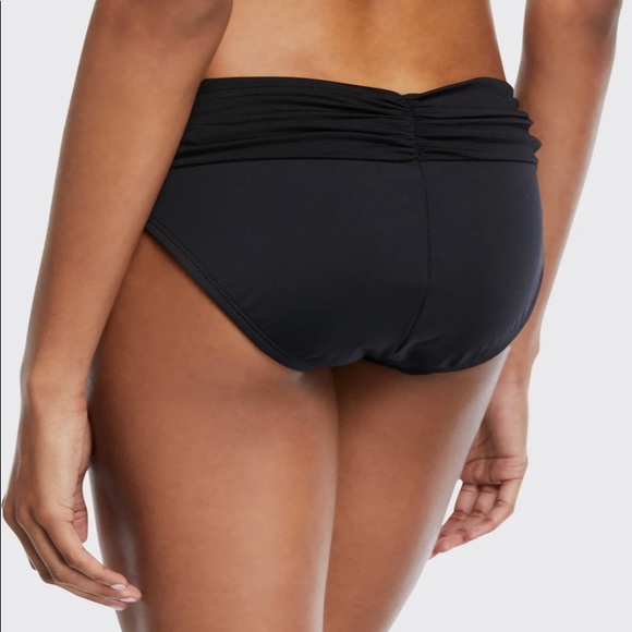 NWT La Blanca Hipster Bikini Swim Bottom - Size 4 - Black - Picture 3 of 8